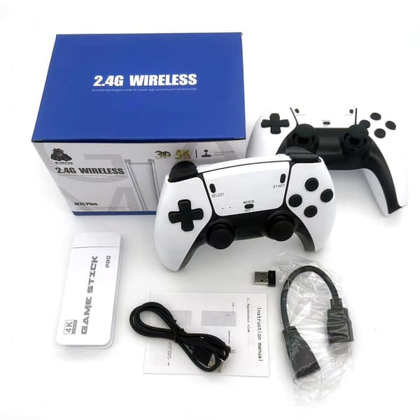 M15 Pro Retro TV-Spil 4K | 20000 Indbyggede Spil til Multiplayer hvid