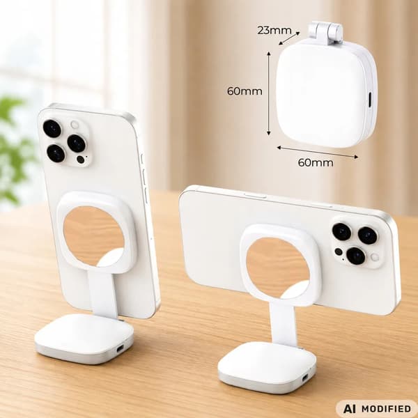 LED-lamppu peilillä - MagSafe Mobile Lighting -magneetti