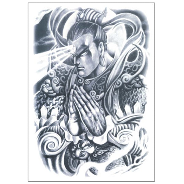Temporär Tatuering Ryggtavla Warrior