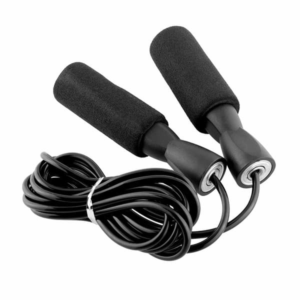Professionelt Jump Rope til Cardio Training Boxing Burning Fat sort