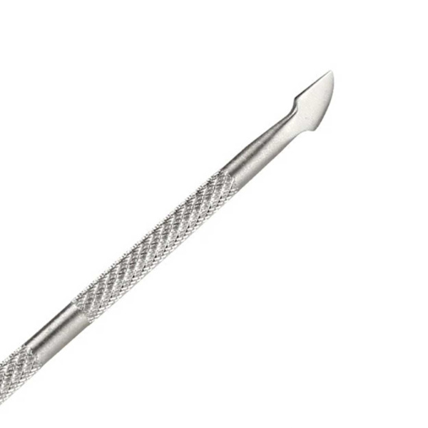 Cuticle Pusher 2-i-1 negleværktøj rustfrit stål sølv sølv
