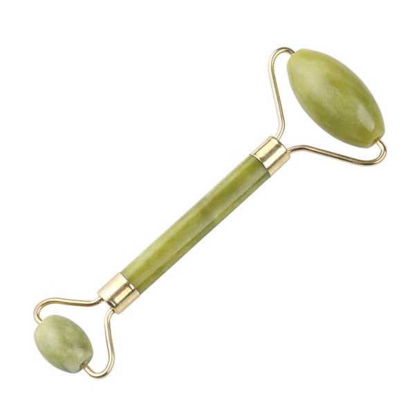 Natural Quartz Roller Face Tool Mineral Stone grøn