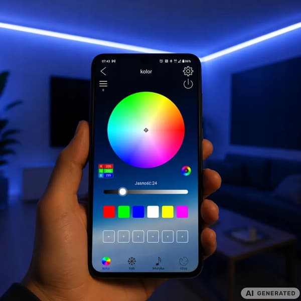 RGBIC 360° Neon LED Strip 10m med Bluetooth og App