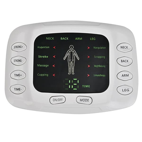 TENS Elektrostimulator til muskel- og nervemassage EMS hvid