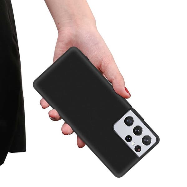 Ohut musta galaksi S21 Ultra Shell Mobile Shell 1mm TPU musta