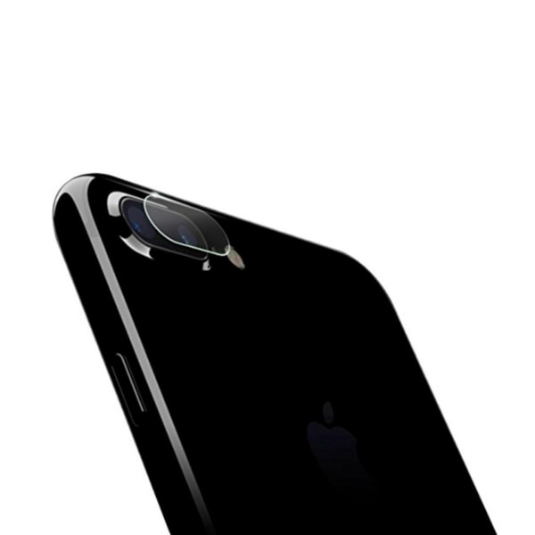 2-pack iPhone 7 8 Plus beskyttelse for kameraets beskyttelseskameraobjektiv gjennomsiktig