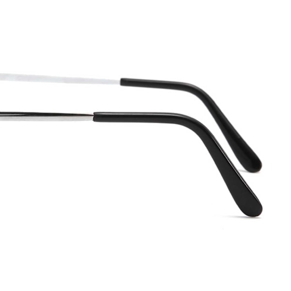 Simple læsebriller med metalstel sølv +2,0 2.0