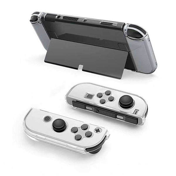 Nintendo Switch OLED-kompatibel Shell Hard Case i plastik gennemsigtig