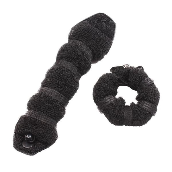 Hair Bun Verktyg Håraccessoar för Hårbulle svart