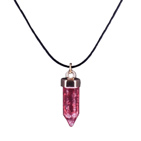 Halsband med Energisten Resin Quarts Röd Karneol röd