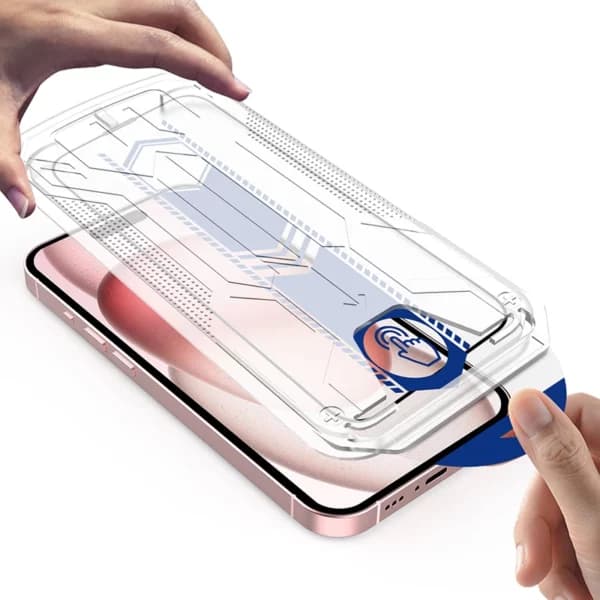 Enkel Installation iPhone 13 Pro Max Skärmskydd HD Härdat Glas transparent
