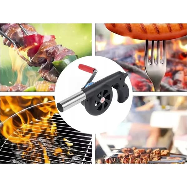 BBQ-vifte til grill og bål – manuell tenner med sveiv for rask opptenning