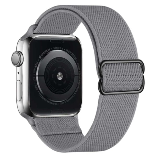 Apple Watch 38/40/41 Rannekoru nylon tummanharmaa harmaa