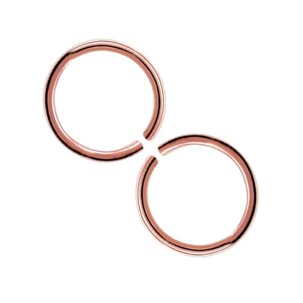 2-pack Roséguld Fake Piercing Öron Läpp Näsring Septum Läppring