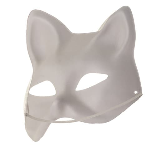 10-Pack Vita DIY Katte masker til Maleri og Håndværk