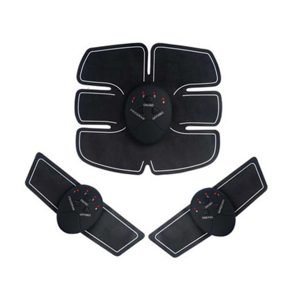 3-in-1 Elektroninen lihasstimulaattori harjoitus 6-Pack Magbox EMS musta