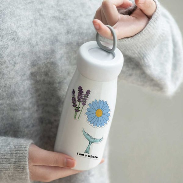 50-pack klistermærker decals positivitet citat scrapbog flerfarvet