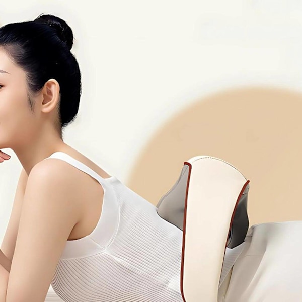 Shiatsu Nackmassage med Värmeterapi | Batteridriven beige