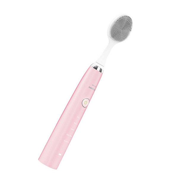 Vibrerende sonisk ansiktsbørste for Philips Sonicare silikon hvit