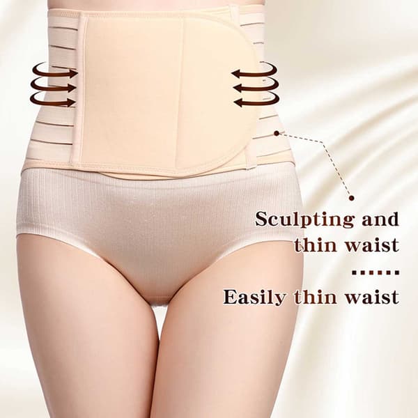 Postpartum Support Belt - Graviditetsbelte en -størrelse beige one size
