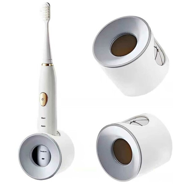 Itse -kiinnityspidike hammasharjalle hiusharja kylpyhuone valkoinen