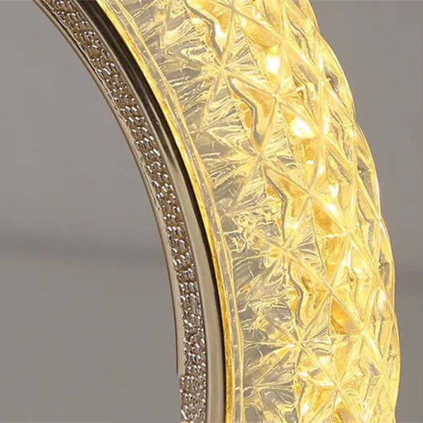 Trådløs bordlampe Crystal Touch LED RGB gull