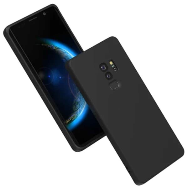 Galaxy S9 Plus Skal Linsskydd Mobilskal 1mm TPU Svart svart