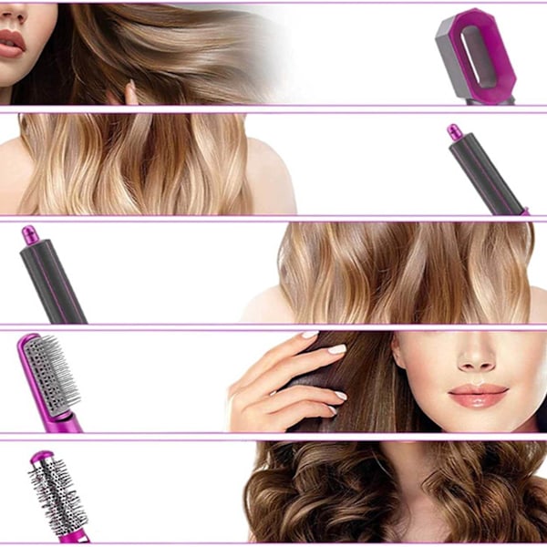 5-in-1 Multistyler-hiustenkuivain, silitysrauta ja kiharrin harmaa