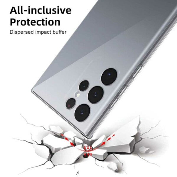 Galaxy S23 Ultra Transparent Shell tyndt gennemsigtig gennemsigtig