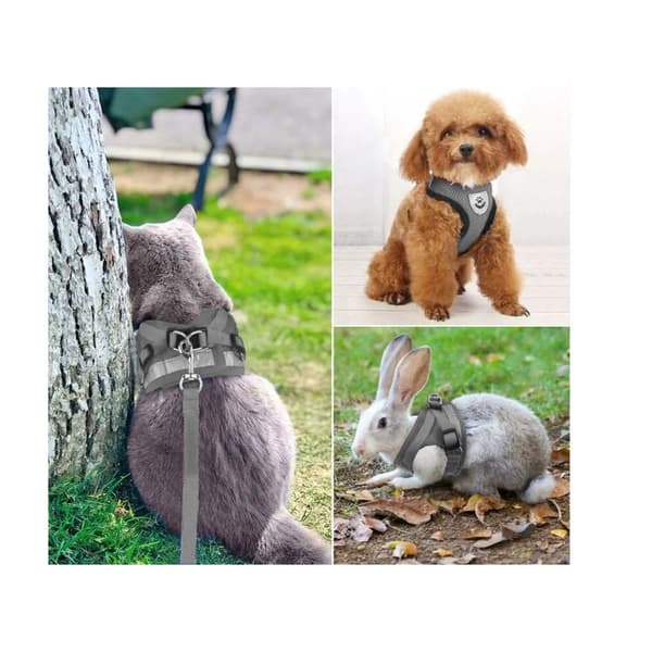 Hundesele Myk Trykkfri med Reflex S Grey