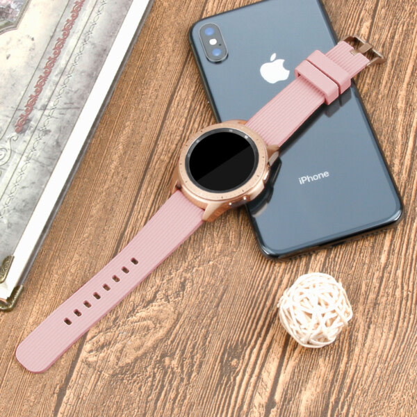 Galaxy Watch -rannekoru 20 mm 4/5 40/42/44/45/46 mm vaaleanpunainen kulta vaaleanpunainen