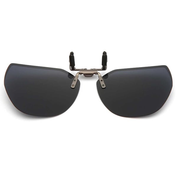 Flip-Up Clip-On Solglasögon Metall Lila Tint flerfärgad