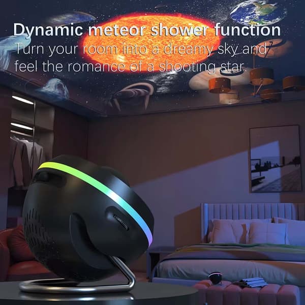 2025 4K LED Planetarium med Galakse og Stjernehimmel sort
