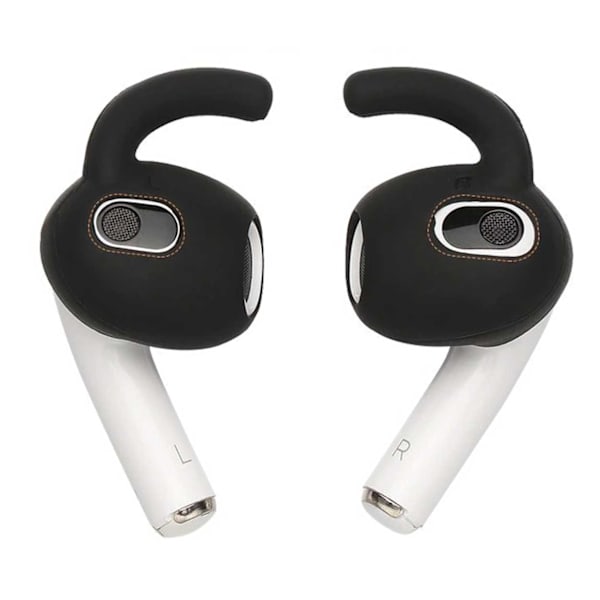 AirPods 3 Öronkrokar - Silikon Earhooks Svart svart