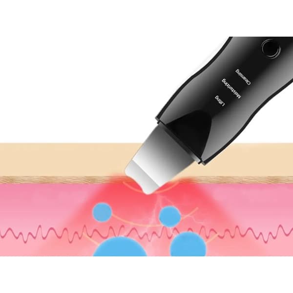 Ultralydsrengøring til ansigt – Kavitation peeling med 3 indstillinger & USB