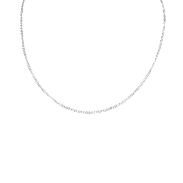 Tunt Silver Kedjehalsband Halsband Kedja Länk Silver 1,8mm silver