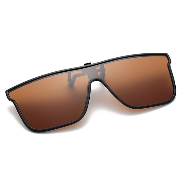 Sport Clip On Solglasögon Flip Up Brun brun
