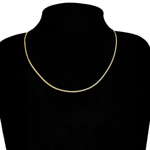 Tynd guldkæde kæde halskæde halskæde kæde link guld 1,8mm guld