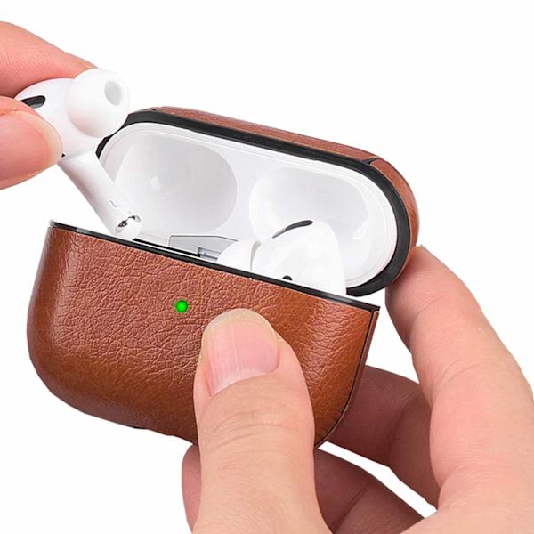 Apple AirPods 3 Bag sag Beskyttende sag Læderbrun brun