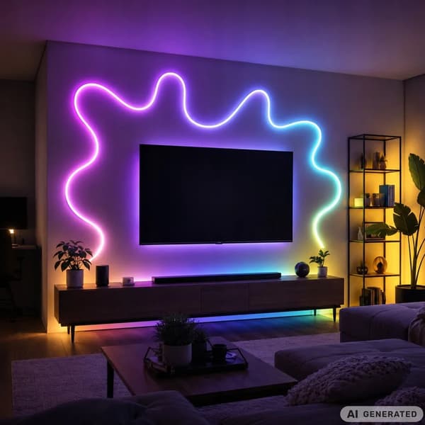 RGBIC 360° Neon LED Strip 10m med Bluetooth og App