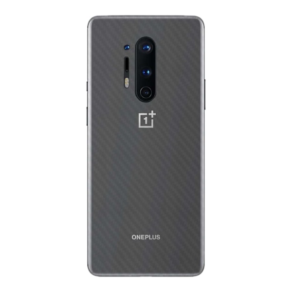 OnePlus 8 Pro Hiilikuituvinyyli ihon tarran suojakalvo takaisin läpinäkyvä