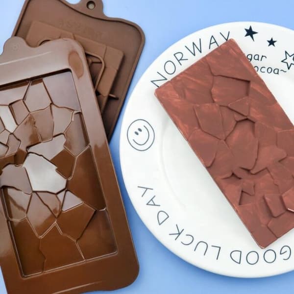Silikoneform til chokoladekage – Form til chokoladebarer / hjemmelavet chokolade