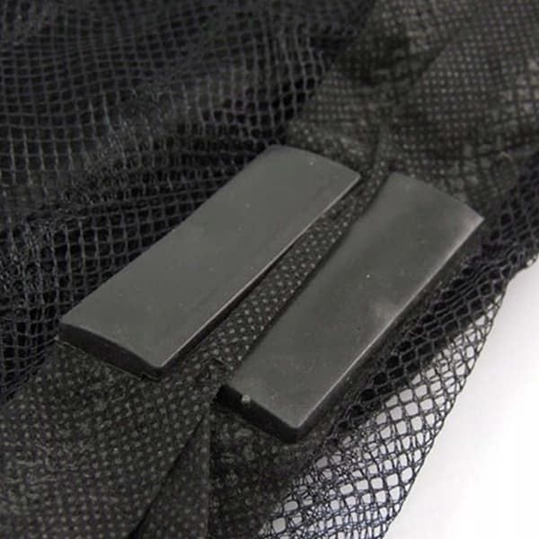 Myggenet til dør med velcro og magnetlås 210x100cm Sort sort