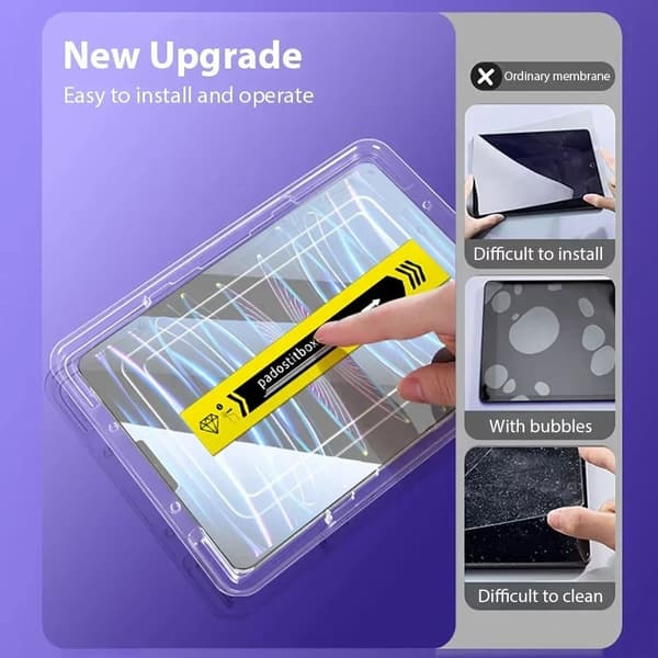 Easy Install iPad Pro 12,9 (2018–2022) Skjermbeskytter HD Herdet Glass Transparent