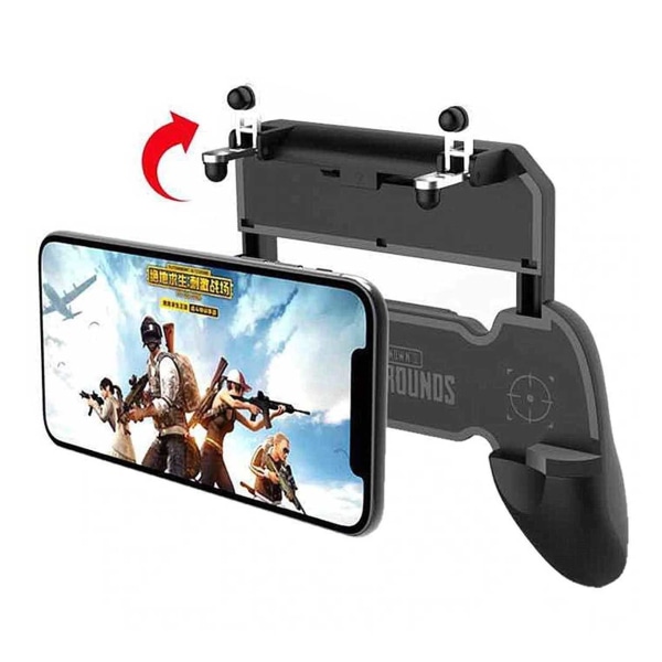 Universal Smartphone Spelkontroll Gamepad Grip Mobil PUBG svart