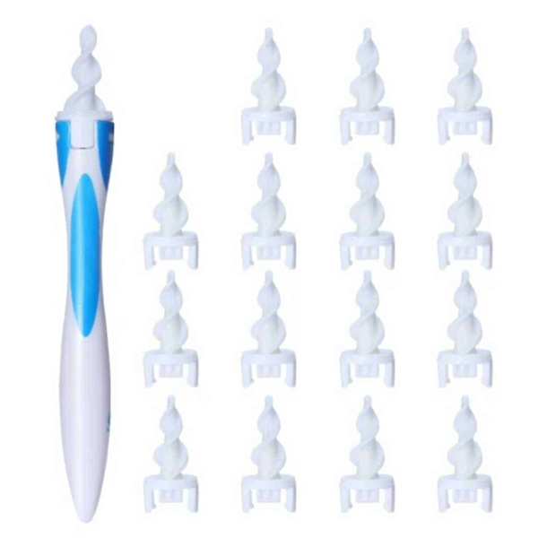 Smart Swab Öronrensare med Spiral vit