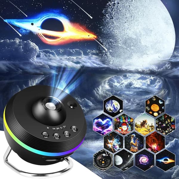 2025 4K LED Planetarium med Galakse og Stjernehimmel sort