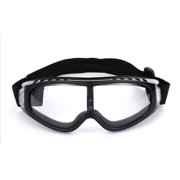 Sort ski briller klare glasbriller MC MX knuste briller sort