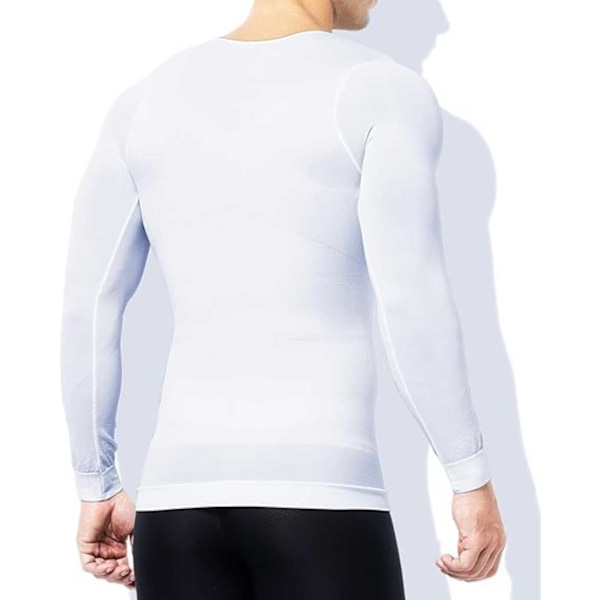 Formande Hållnings T-shirt Posture Shirt | Valbar Storlek | Vit M