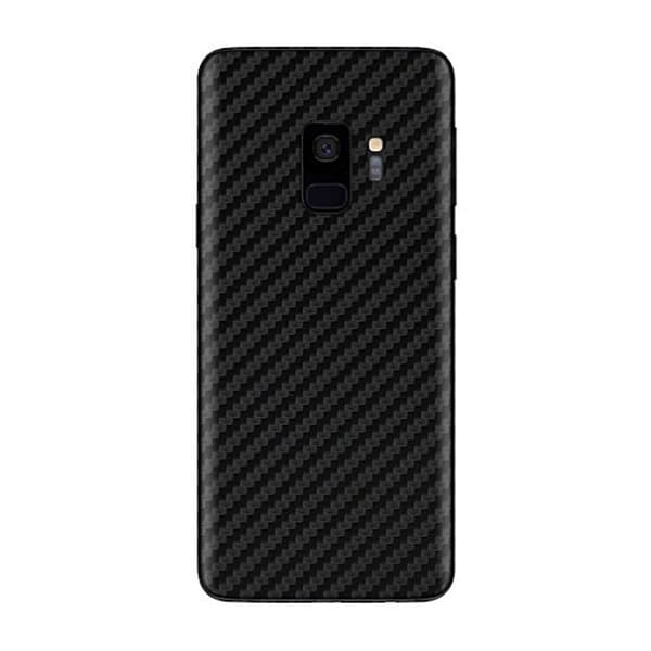 Samsung Galaxy S9 Carbon Fiber Hud beskyttende plast tilbage gennemsigtig